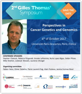 Save the date - 2nd Sympo Gilles Thomas